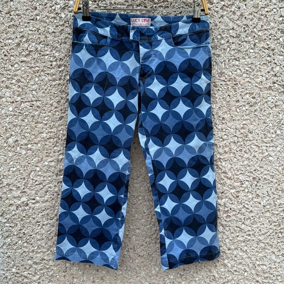 Lucy Love Retro Polka Dot Cropped Pants - Picture 4 of 6